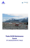 Thales DVOR Maintenance Course