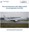 Mass and Performance under FAR25 certified Aircraft Application to B737NG